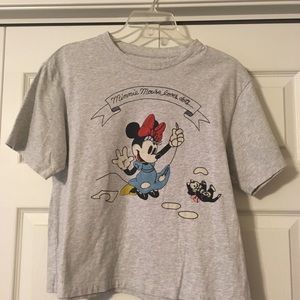 Minnie Mouse Stitch Cropped Top